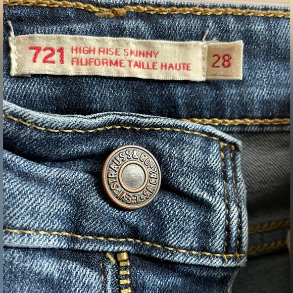 Ladies Levi’s skinny 521 jeans - Picture 3 of 5